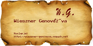 Wieszner Genovéva névjegykártya